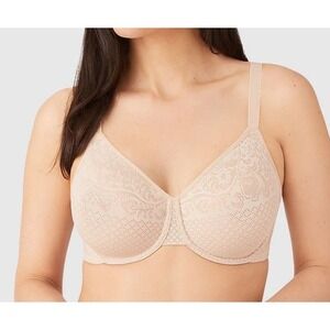 Wacoal Visual Effects Minimizer Bra Women 38G Nude Lace Underwire 857210